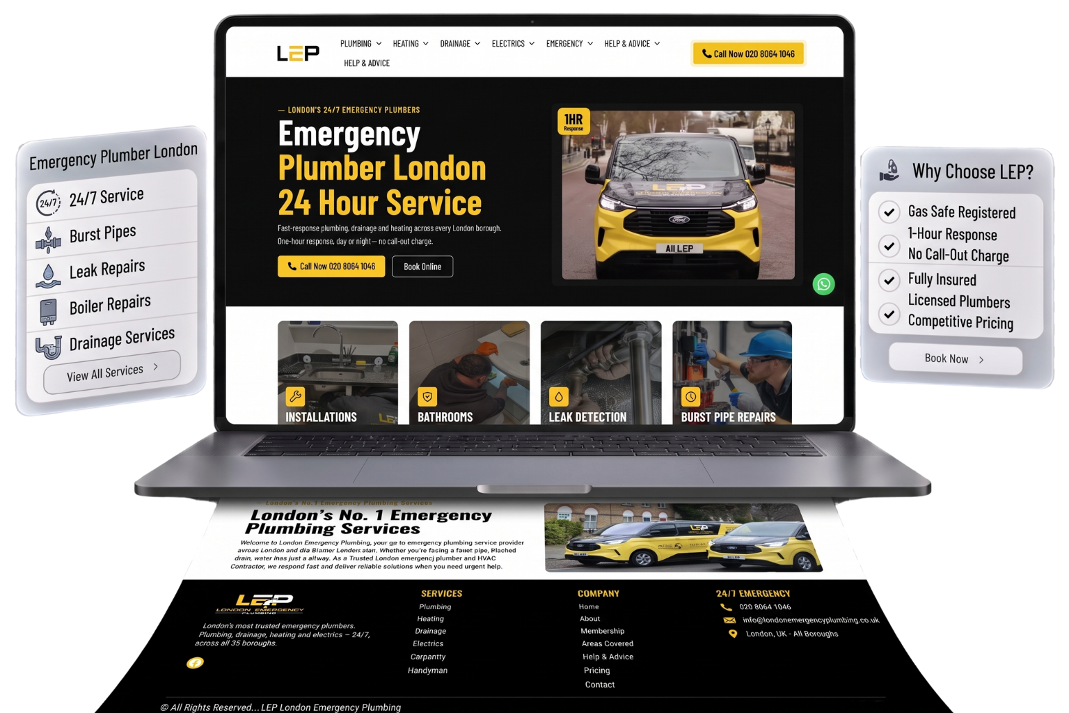LEP London Emeroency plumbing