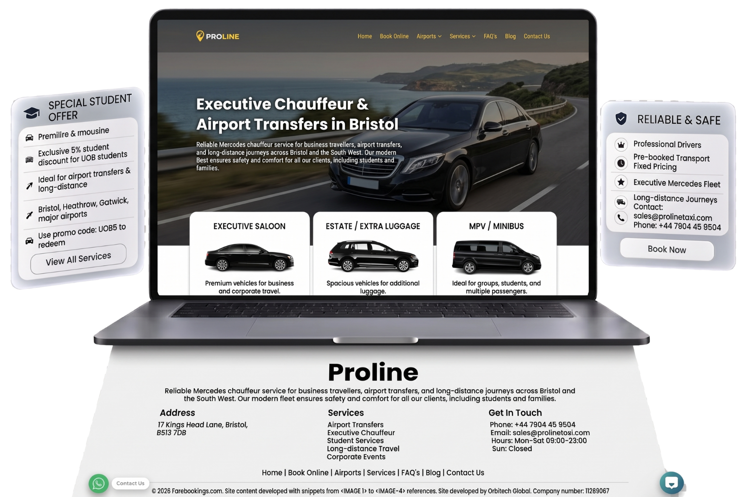 Proline chuaffeur & Airport Transfers Services
